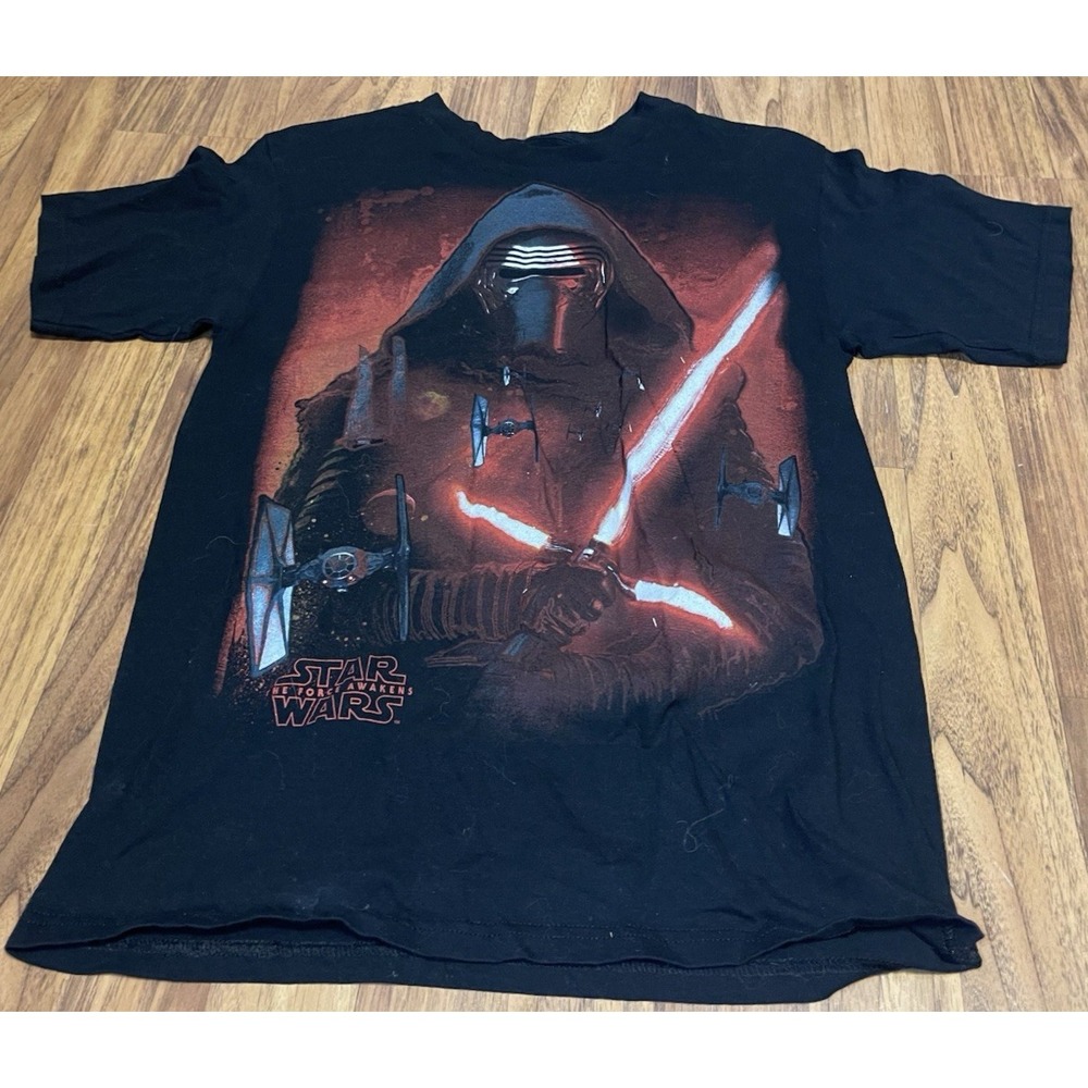 Star Wars Kylo Ren Shirt Mens Medium Black Force Awakens Graphic Tee Movie